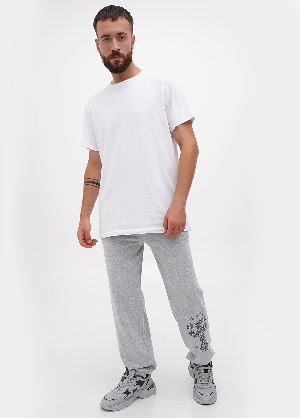 Серые кэжуал, спортивные демисезонные брюки Boohoo