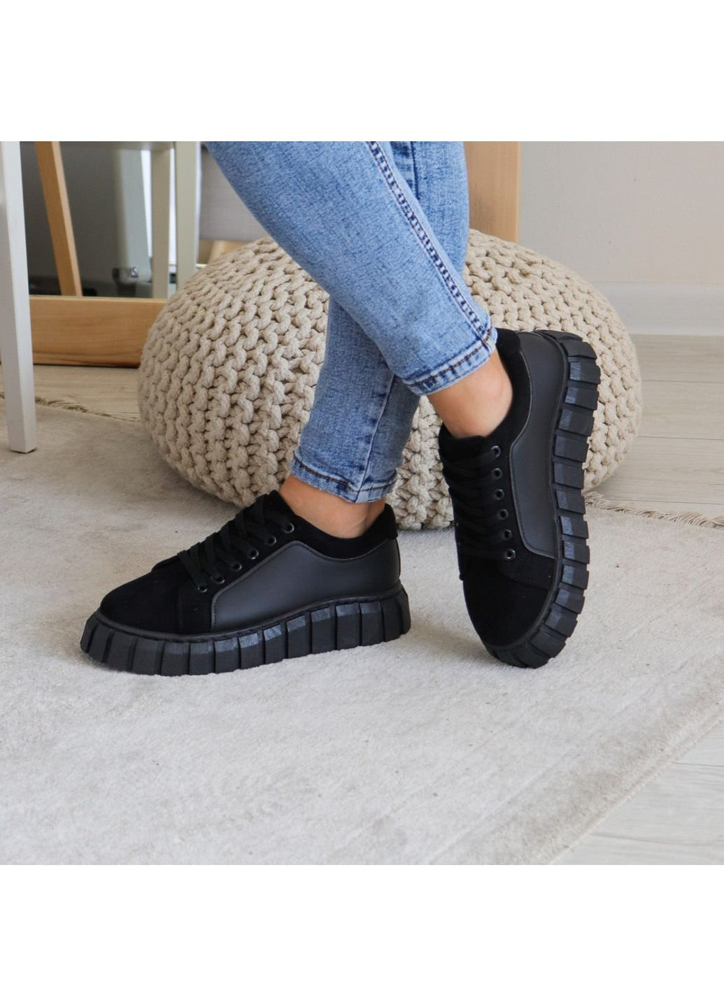 Чорні осінні кросівки жіночі night 3195 36 23 см чорний Fashion