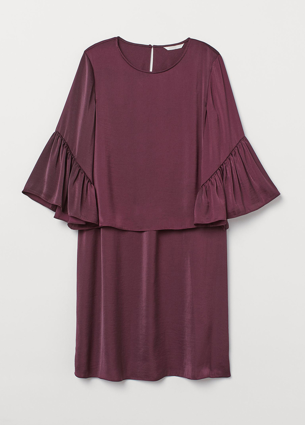 Фіолетова коктейльна сукня для годуючих H&M однотонна