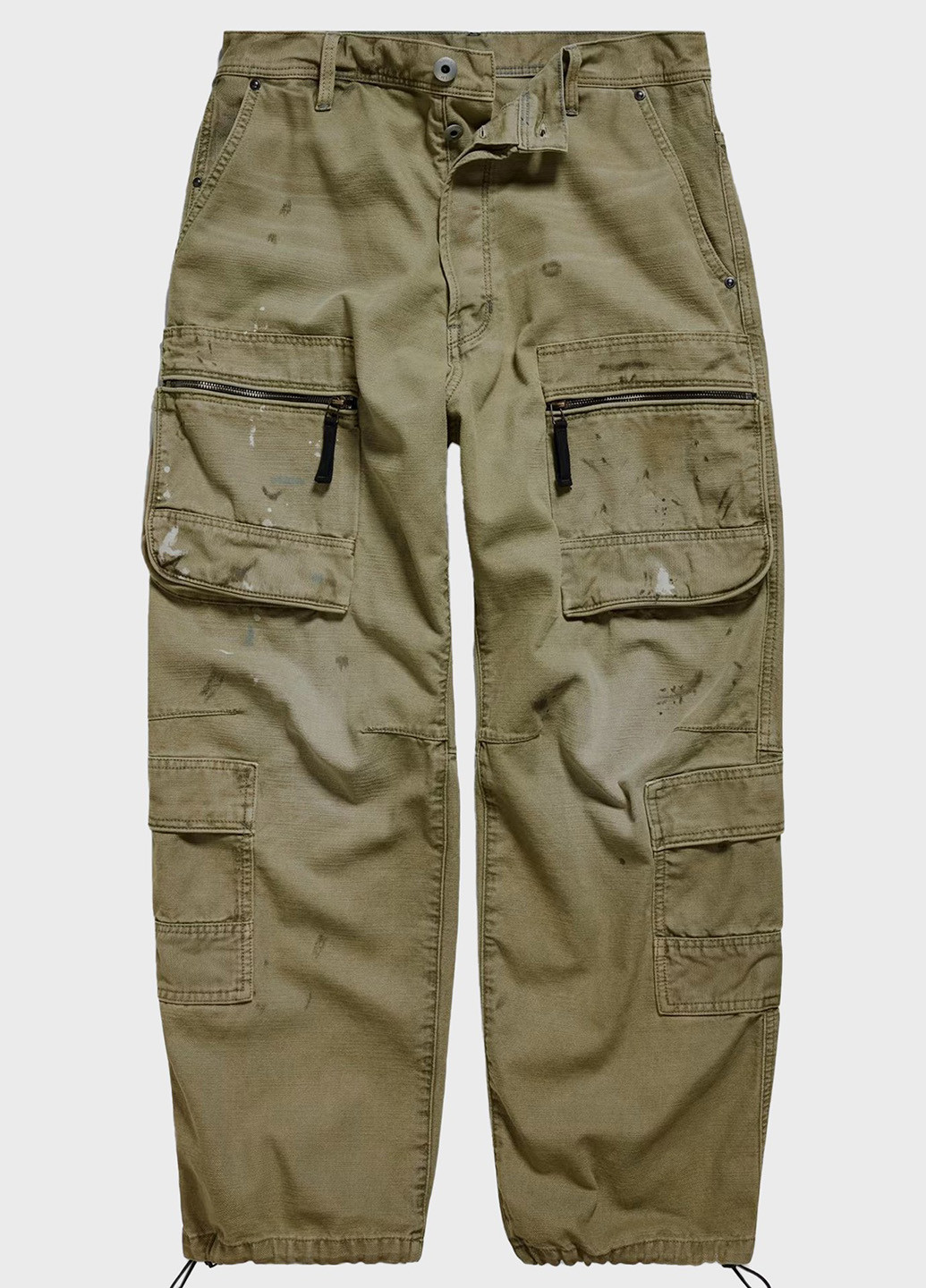 Хаки демисезонные карго джинсы G-Star Raw
