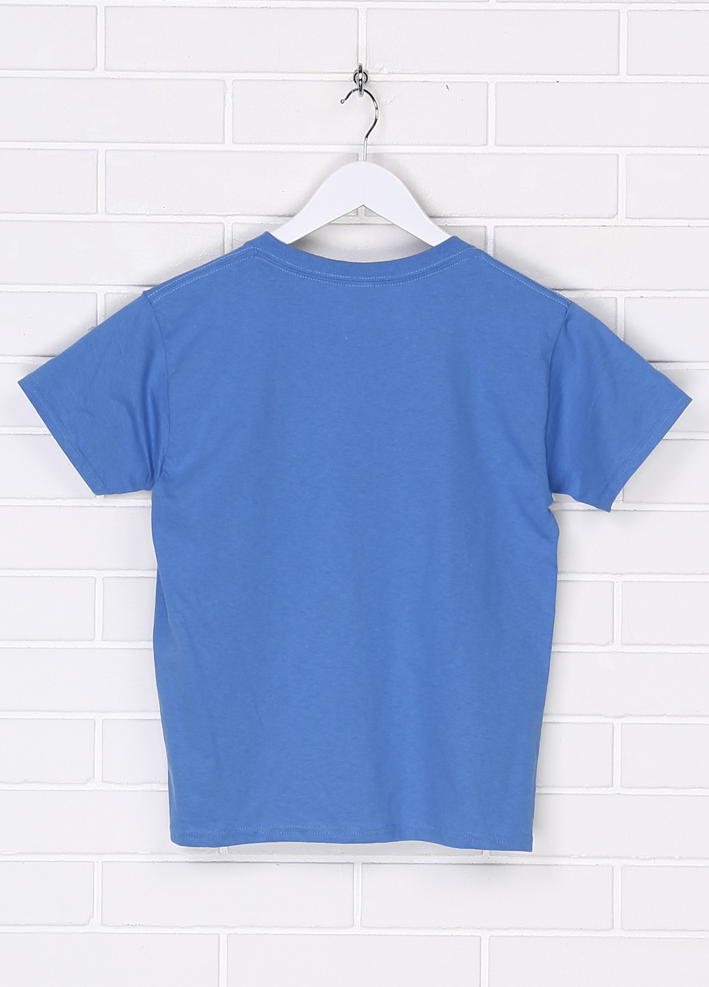 Голубая летняя футболка Gildan