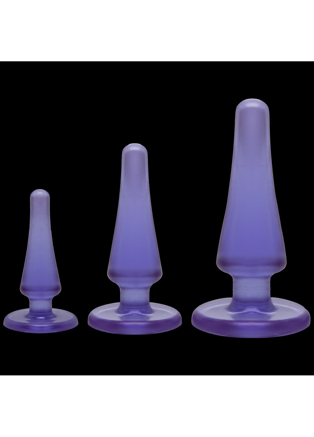 Набор анальных пробок Crystal Jellies Anal - Purple Doc Johnson (252146433)