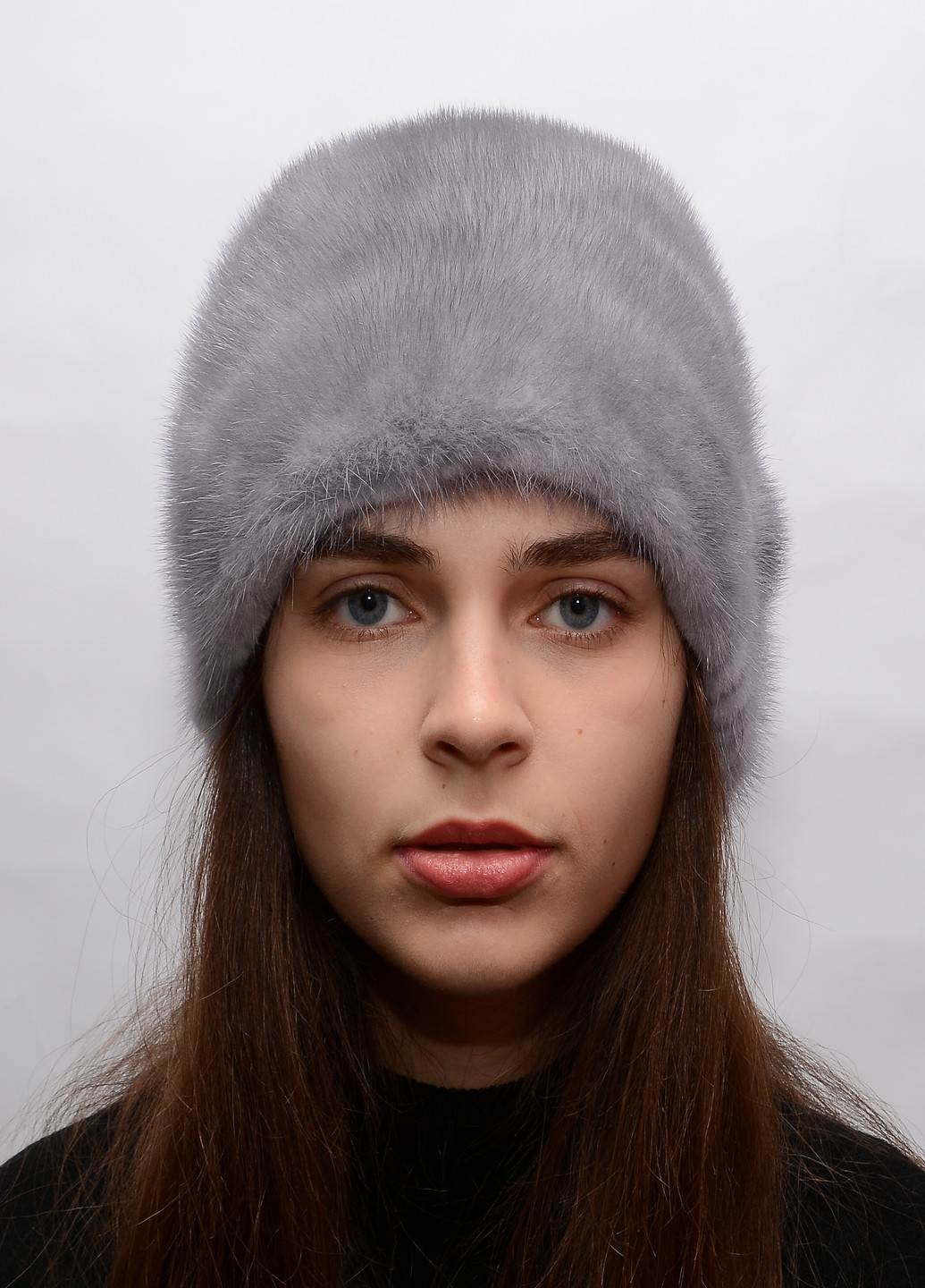 Жіноча норкова зимова шапка кубанка Меховой Стиль коса (203038774)
