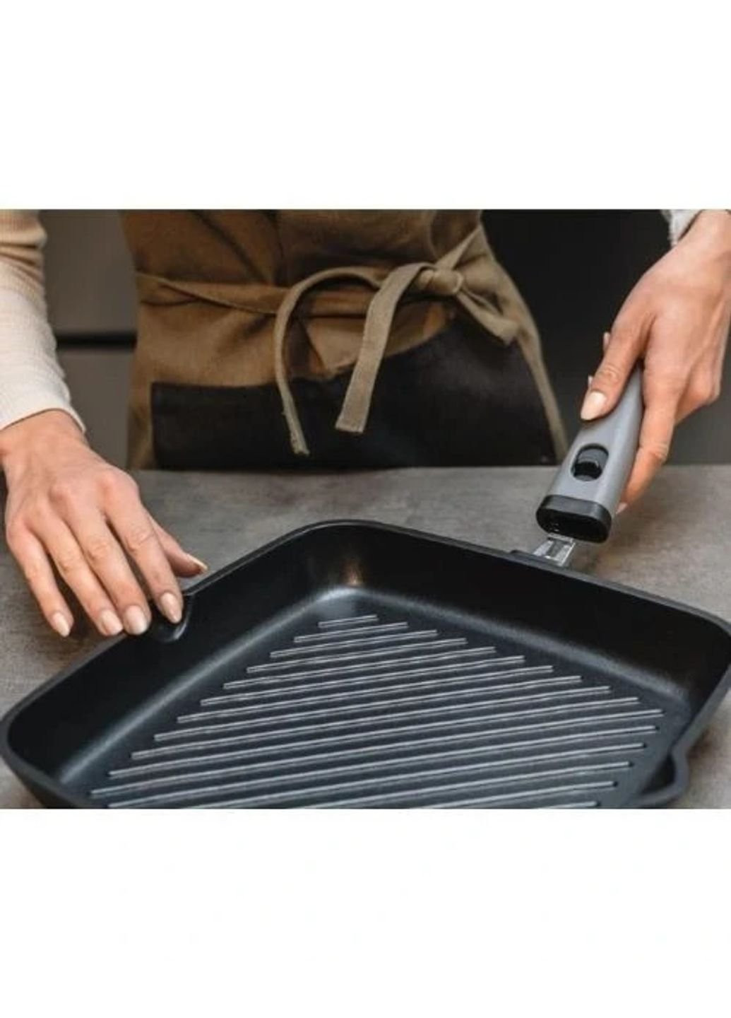 Сковорода-гриль Cooking-Space 9812833 28х28 см Guzzini (253627410)