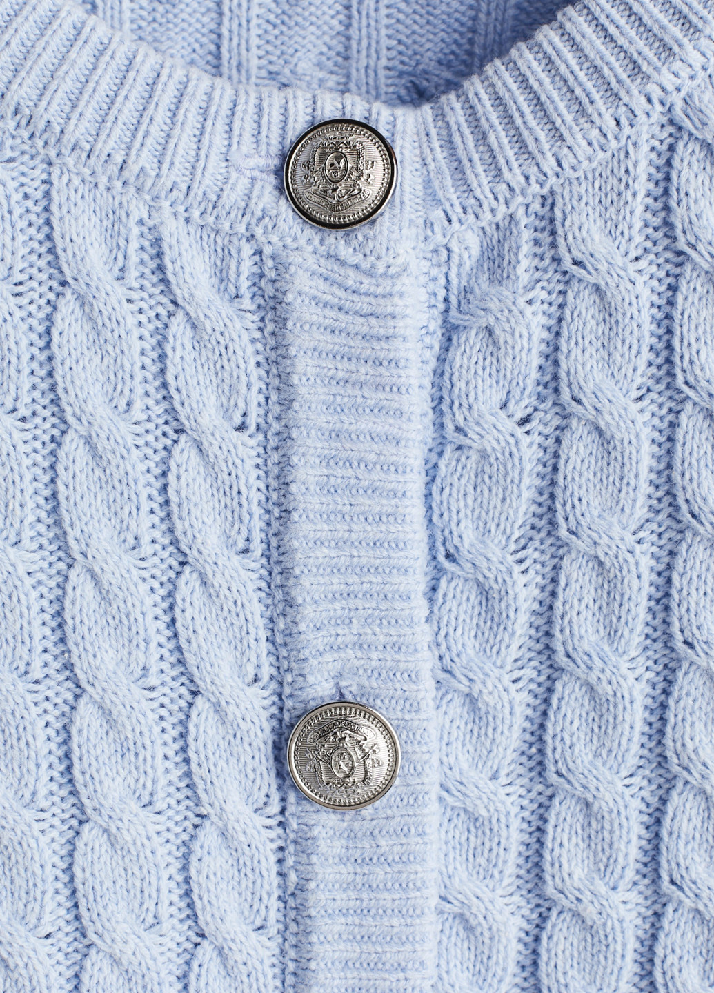 Голубой демисезонный кардиган H&M