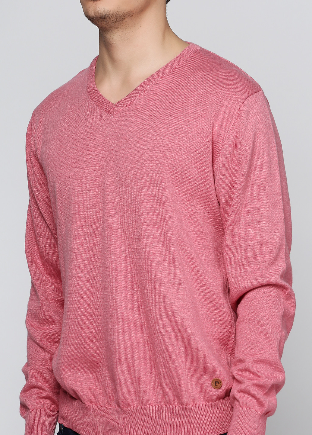 Розовый демисезонный пуловер пуловер Pierre Cardin
