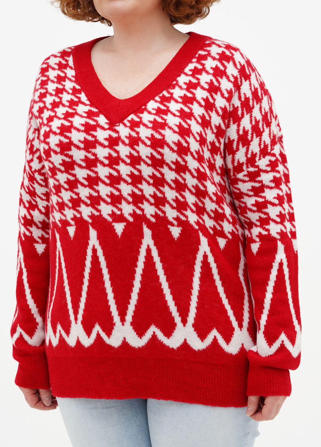 Красный демисезонный пуловер пуловер Comma