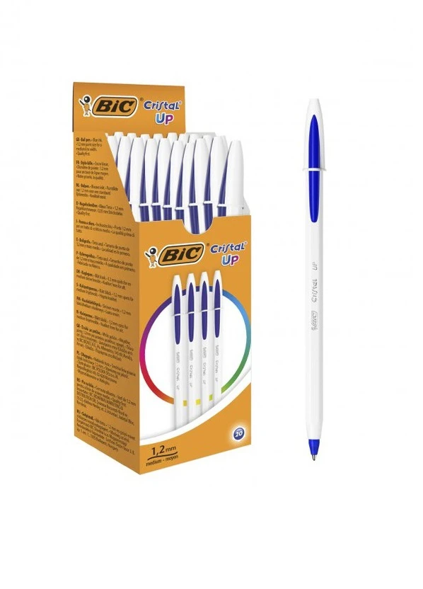 Набір кулькових ручок Cristal Up Синій Bic (230939726)