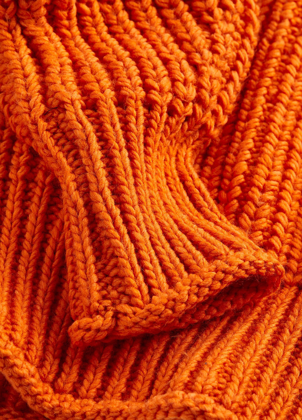 Оранжевый зимний джемпер зимовий H&M