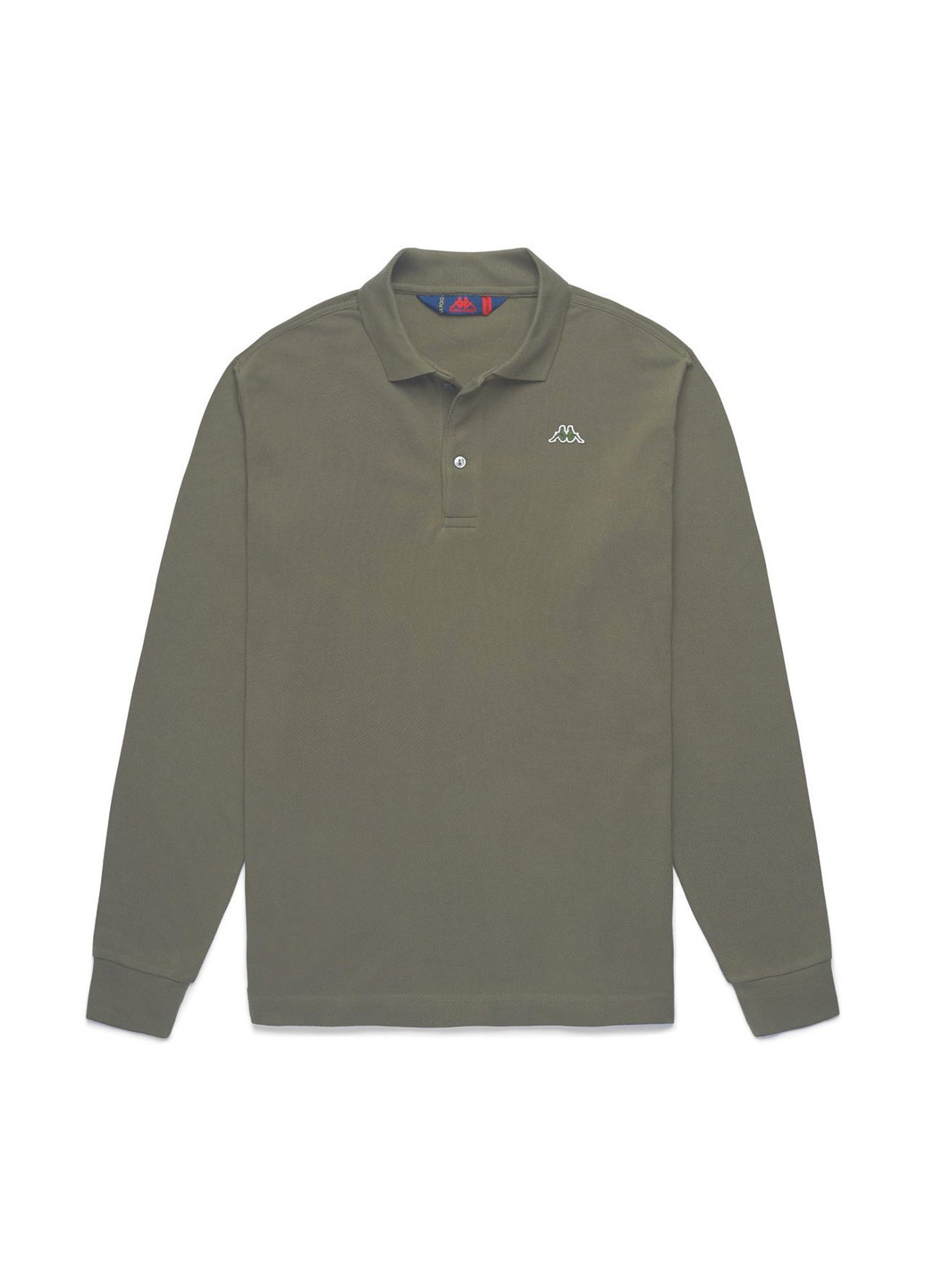 Серо-бежевая футболка-поло для мужчин Kappa однотонная