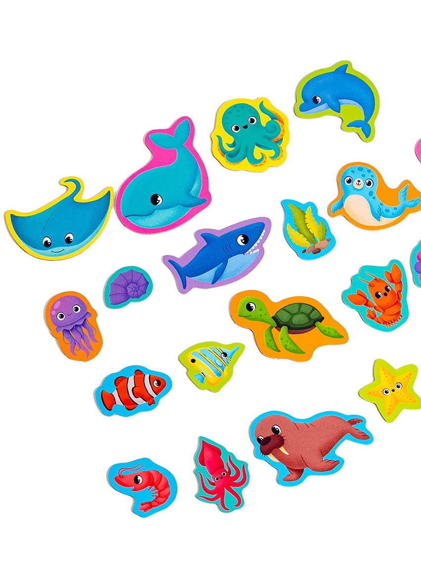 Набор магнитов "Морские обитатели" VT3106-27 (укр) Vladi toys (255374400)