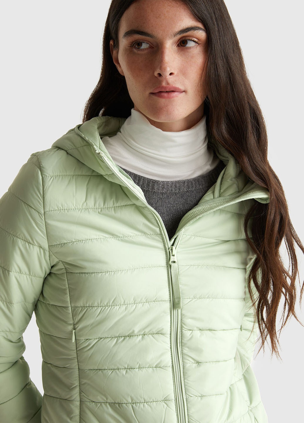 Салатовая демисезонная куртка United Colors of Benetton