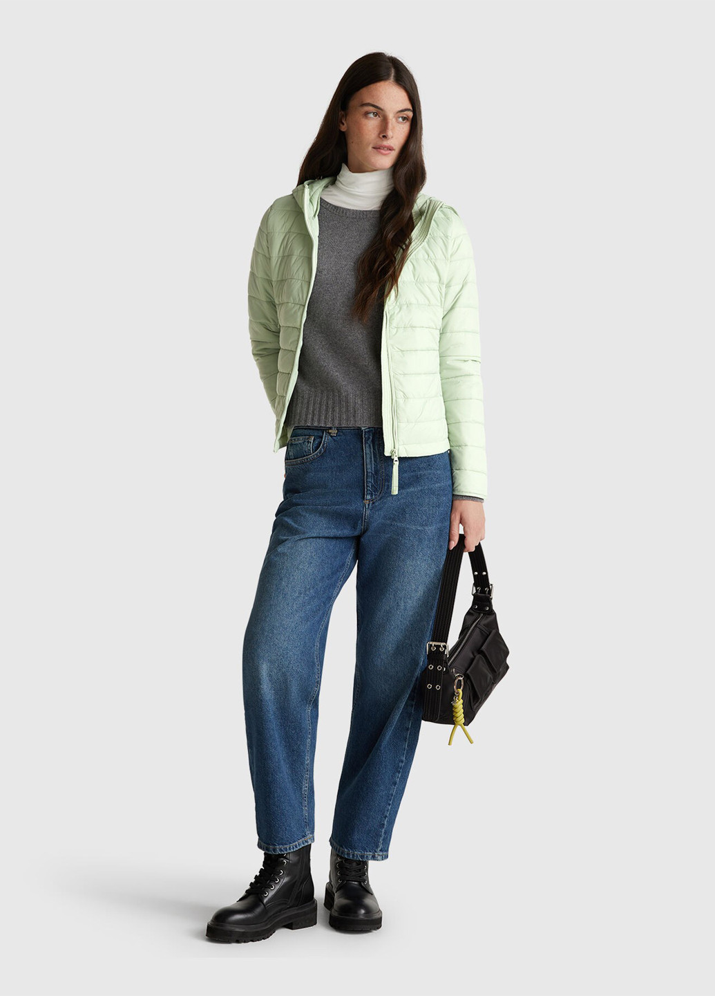 Салатовая демисезонная куртка United Colors of Benetton