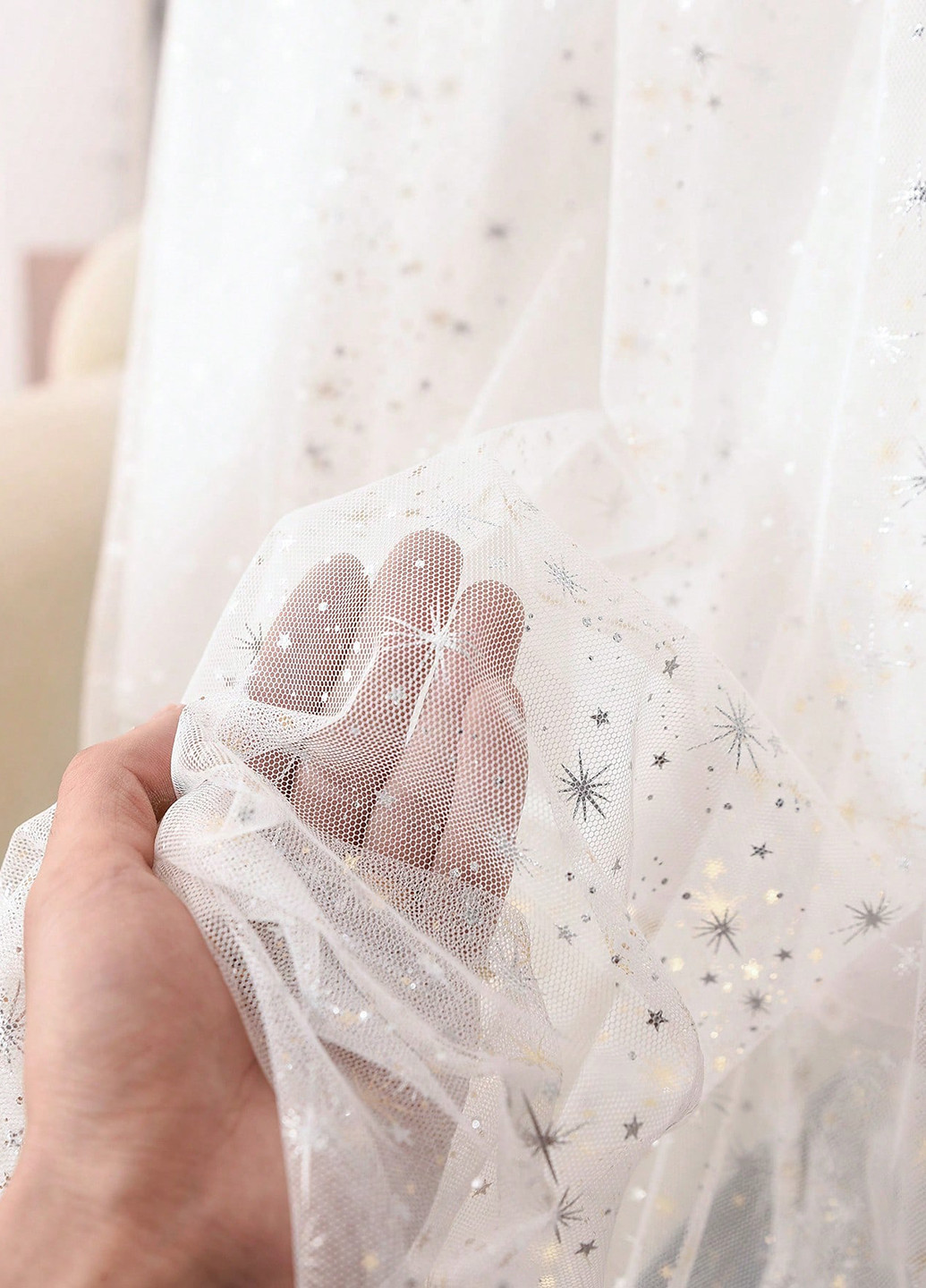 Белое праздничный, кэжуал платье а-силуэт SHEIN звезды