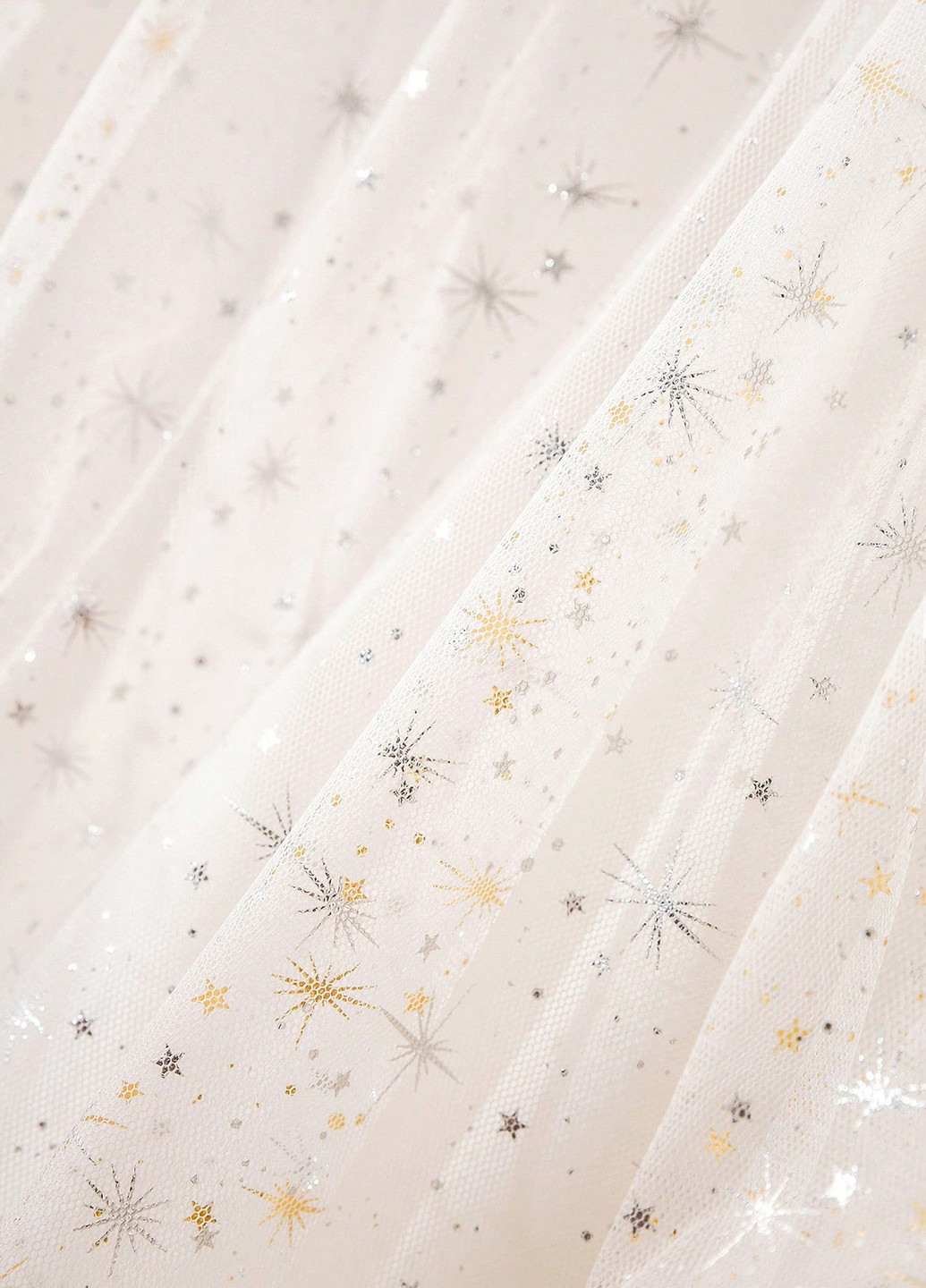 Белое праздничный, кэжуал платье а-силуэт SHEIN звезды