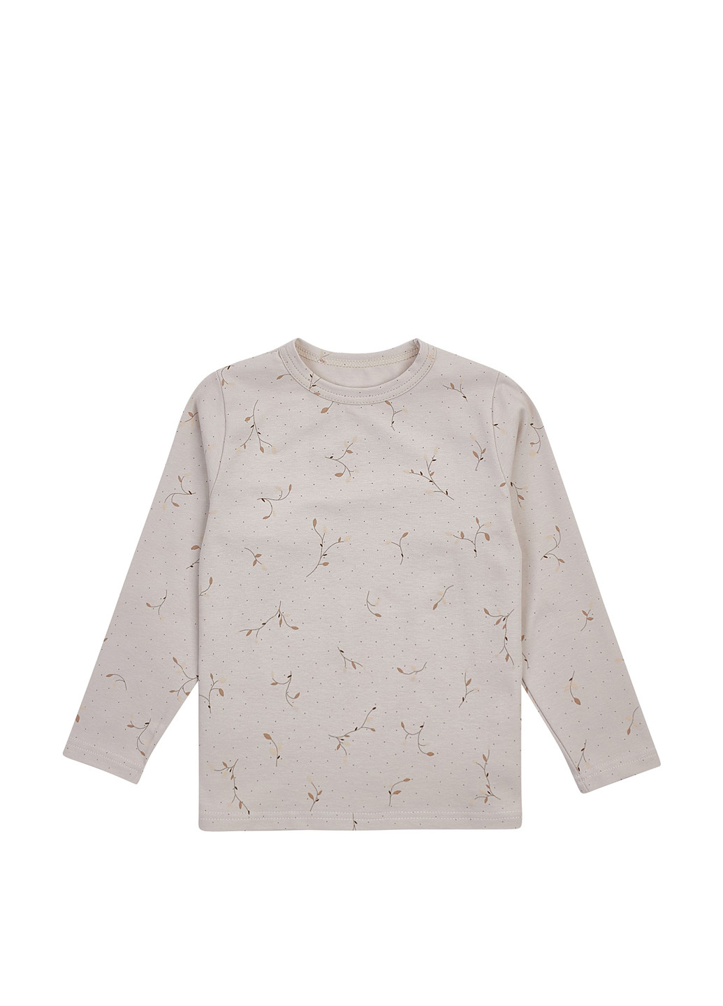 Бежевый демисезонный кэжуал лонгслив ArDoMi с рисунком