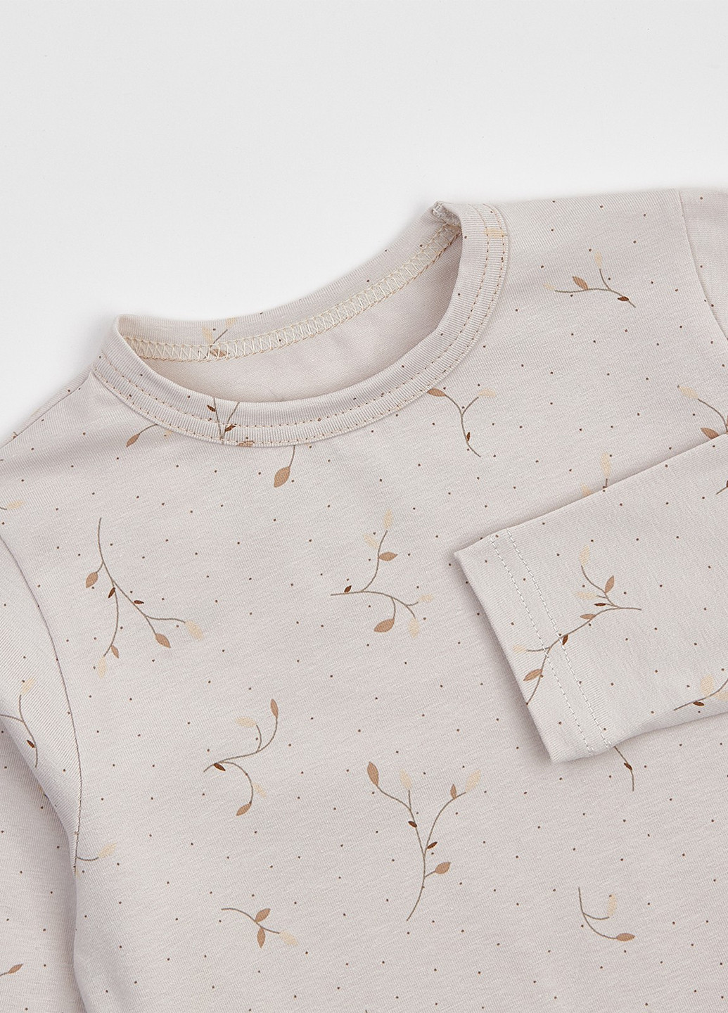 Бежевый демисезонный кэжуал лонгслив ArDoMi с рисунком