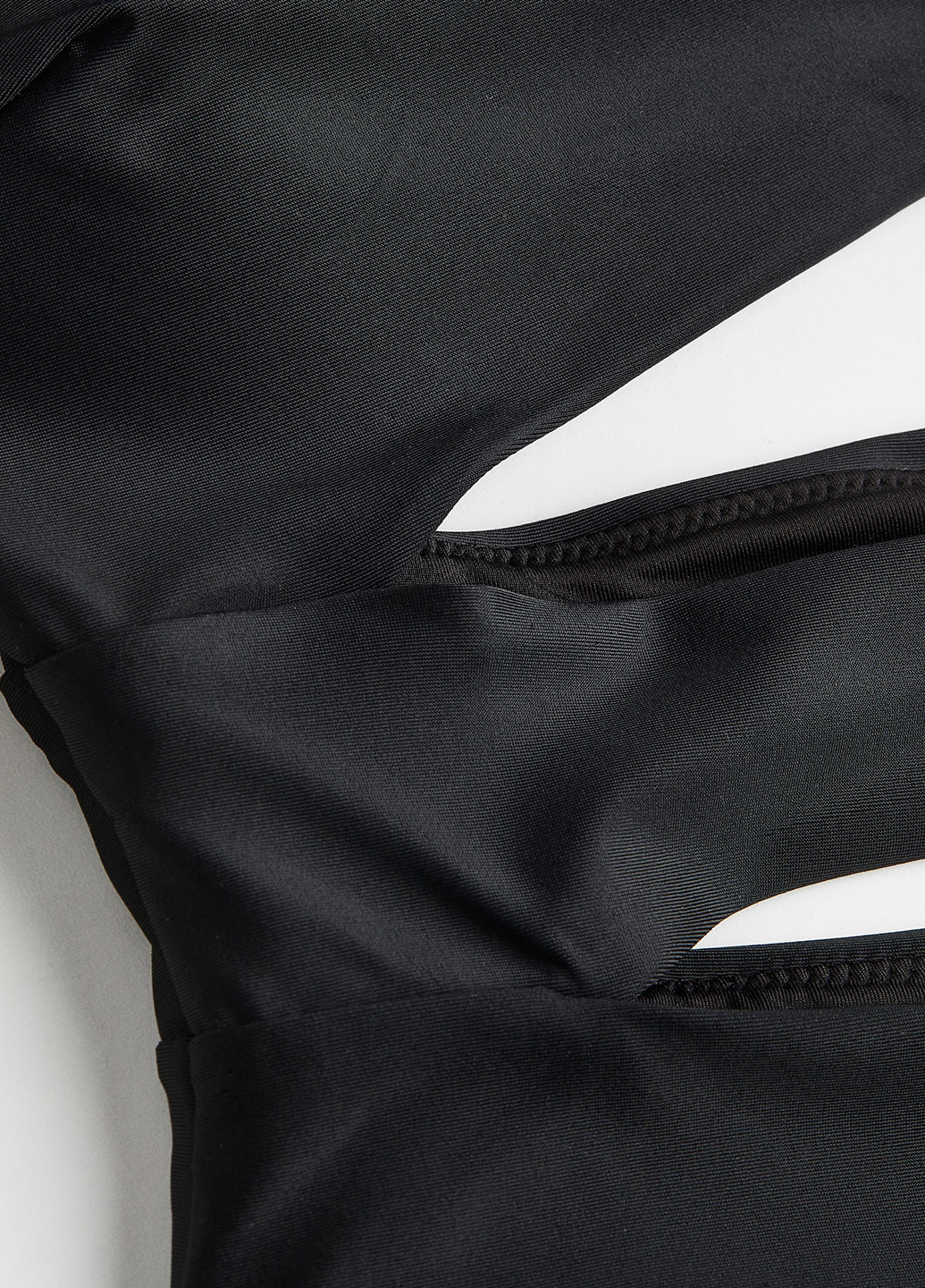 Черный летний купальник слитный H&M