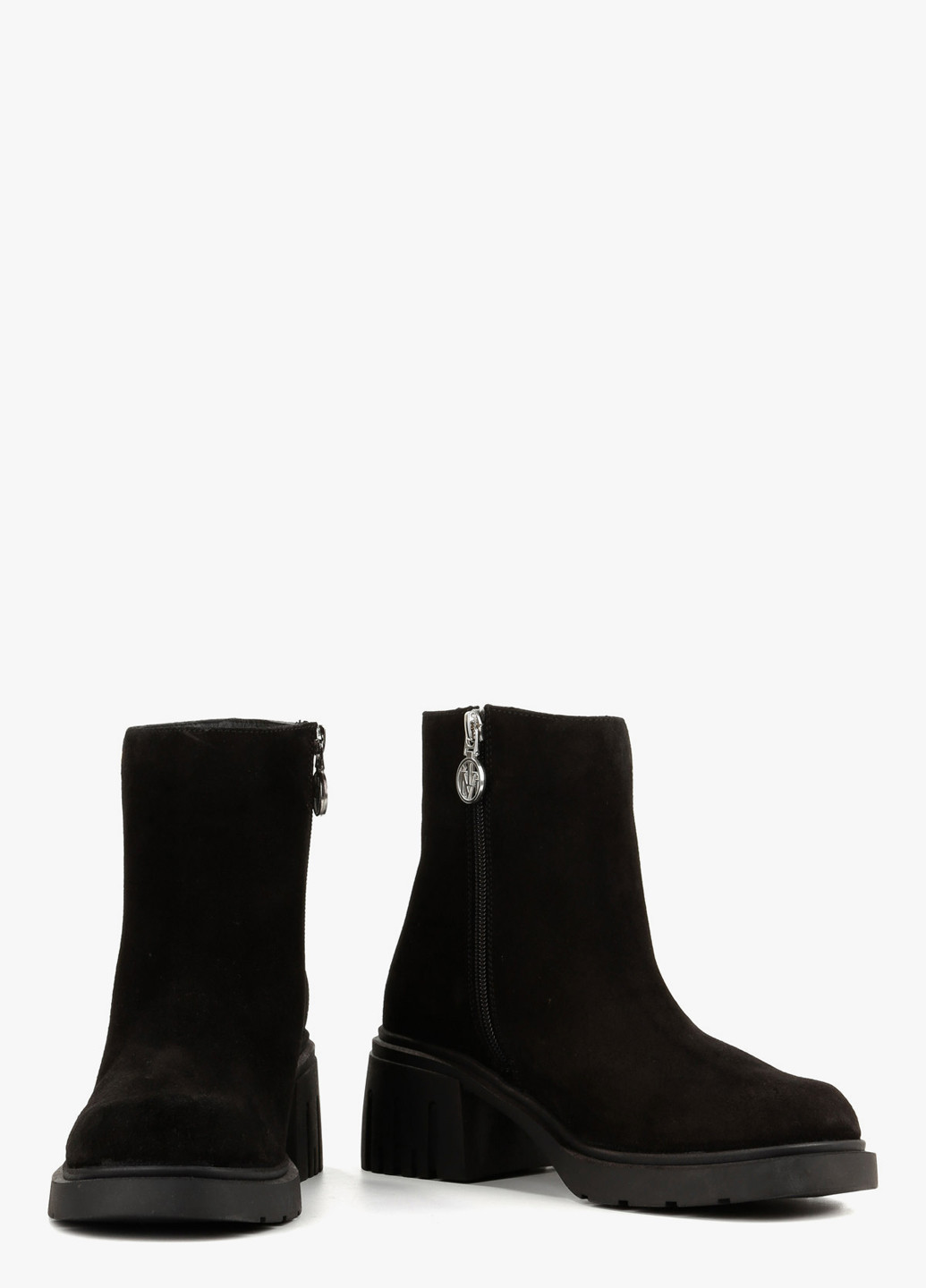 Осенние ботинки Ilvi с логотипом из натуральной замши