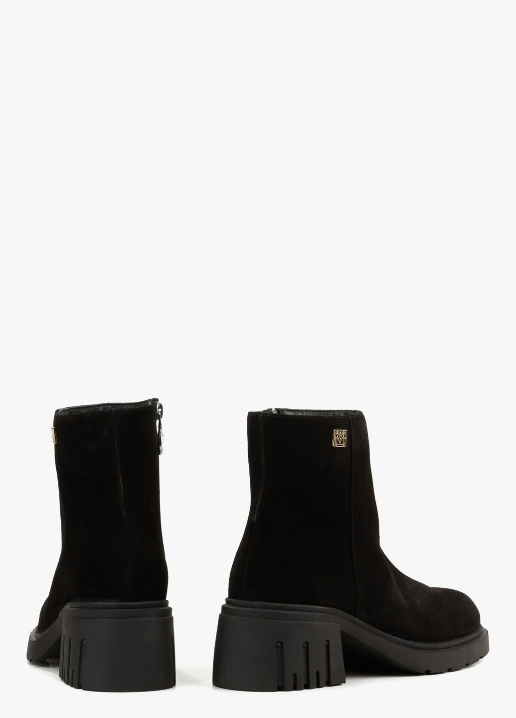Осенние ботинки Ilvi с логотипом из натуральной замши