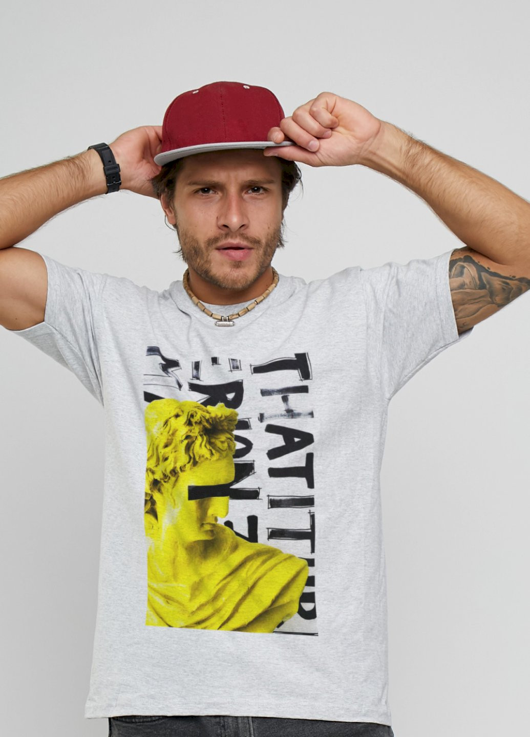 Серая футболка мужская YAPPI