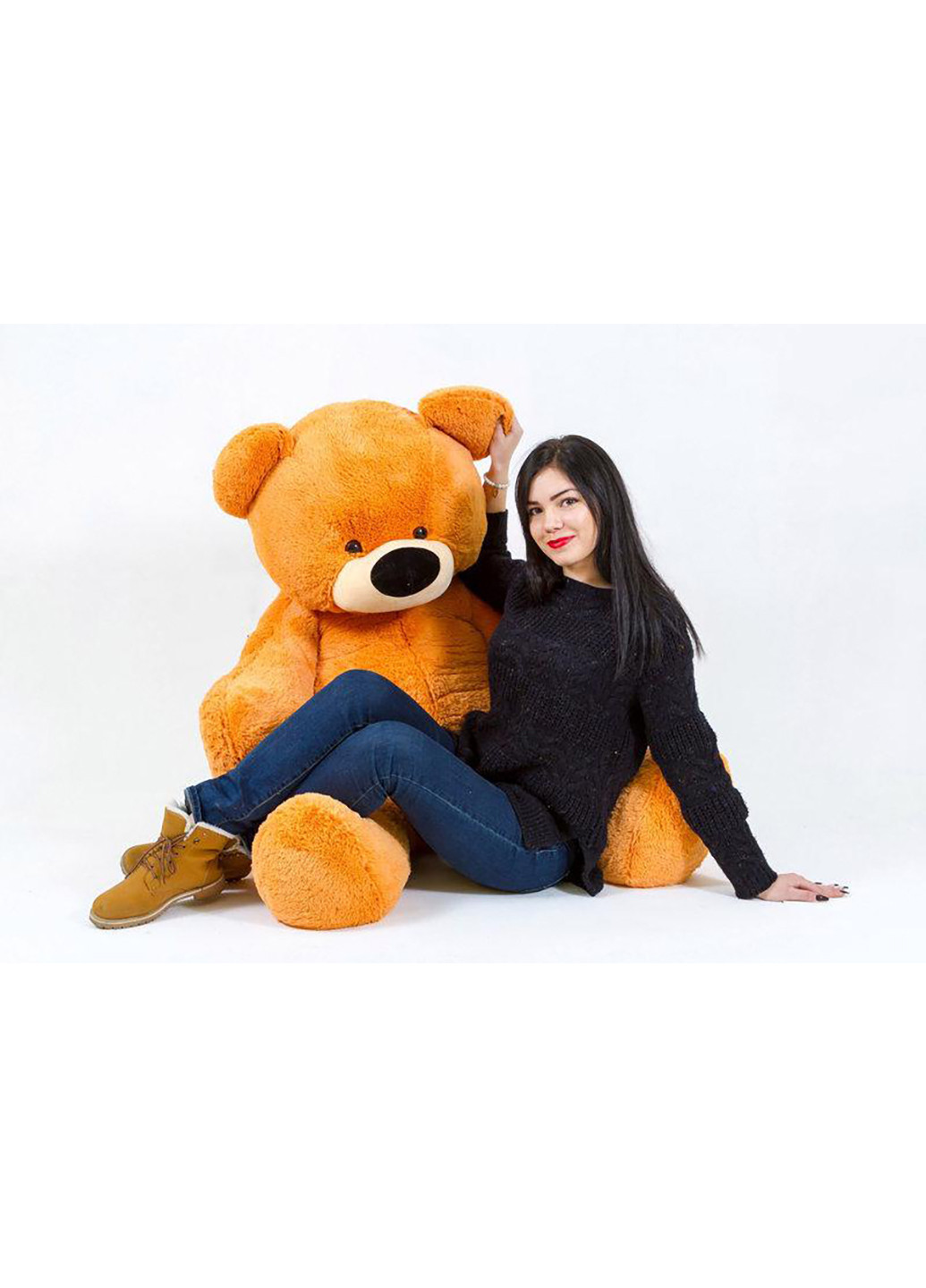 Велика м'яка іграшка Ведмідь Бублик 180 см Alina (252413038)