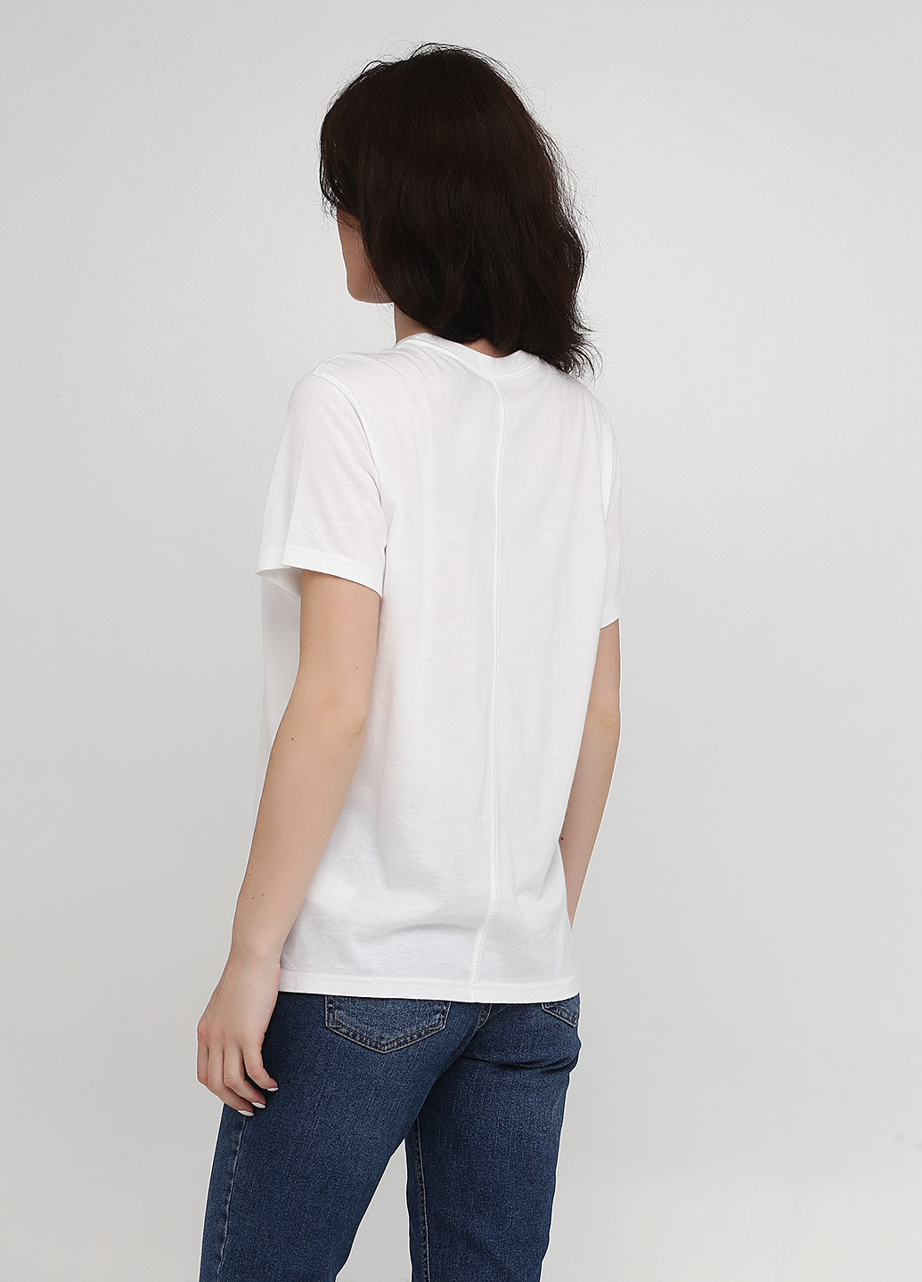 Белая всесезон футболка Abercrombie & Fitch