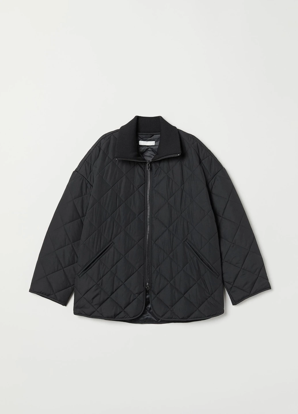 Черная демисезонная куртка H&M