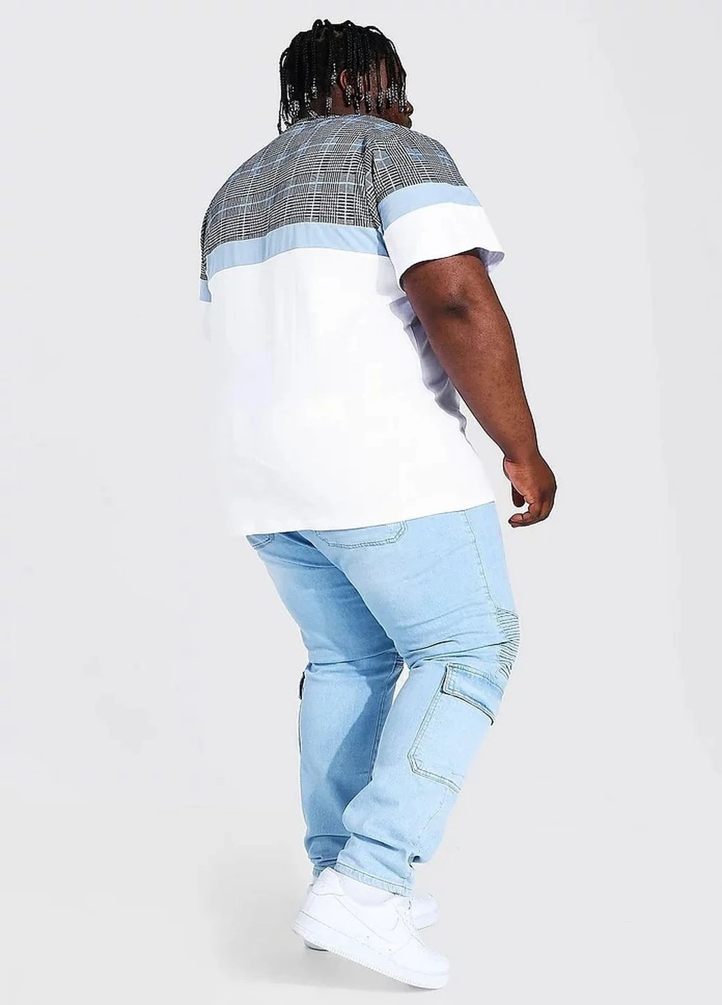 Комбинированная футболка Boohoo