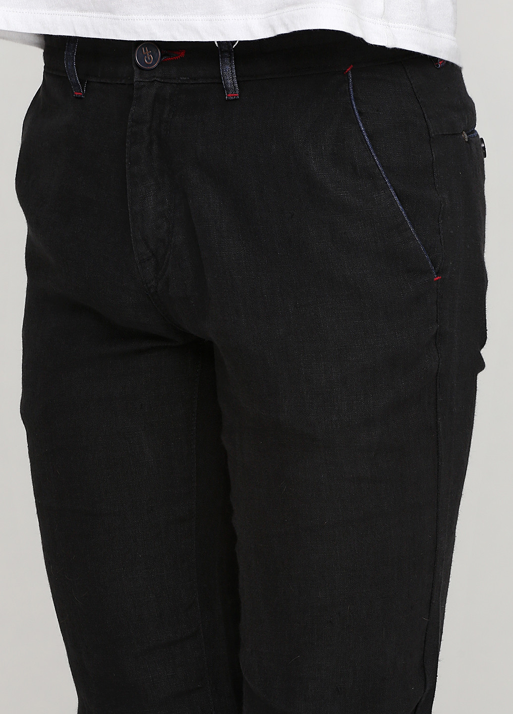 Черные кэжуал демисезонные прямые брюки GF Ferre