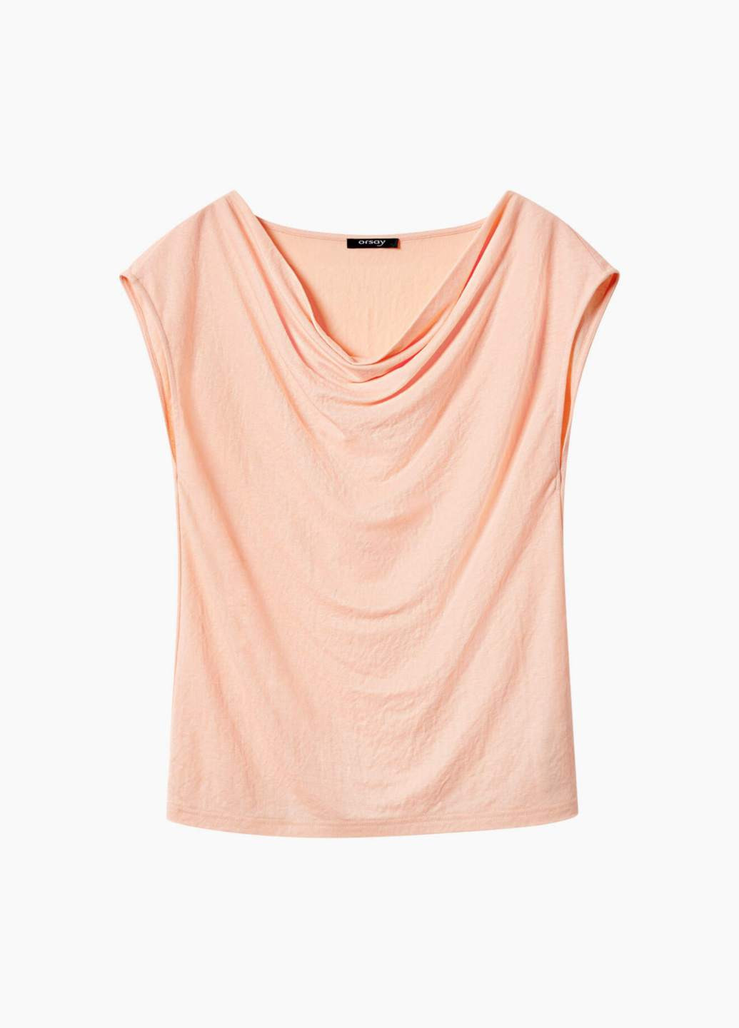Персиковая летняя футболка Orsay