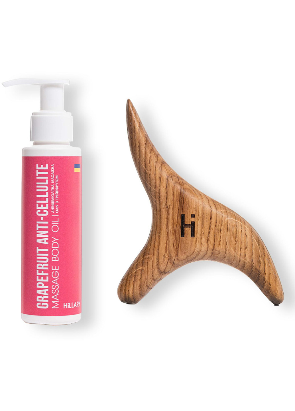 Массажер гуаша Bird Guasha Tool Bird + Антицеллюлитное масло Grapefruit Anti Cellulite Hillary (253412622)