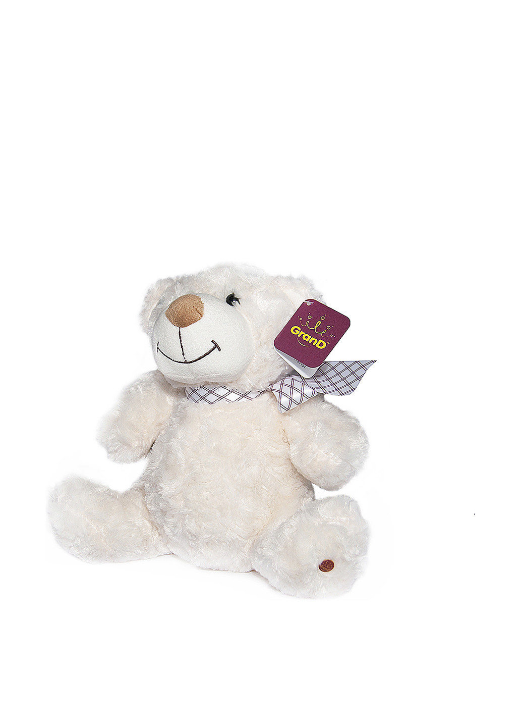 Мягк. игр. - МЕДВЕДЬ (белый, с бантом, 33 cm) Grand (202703098)