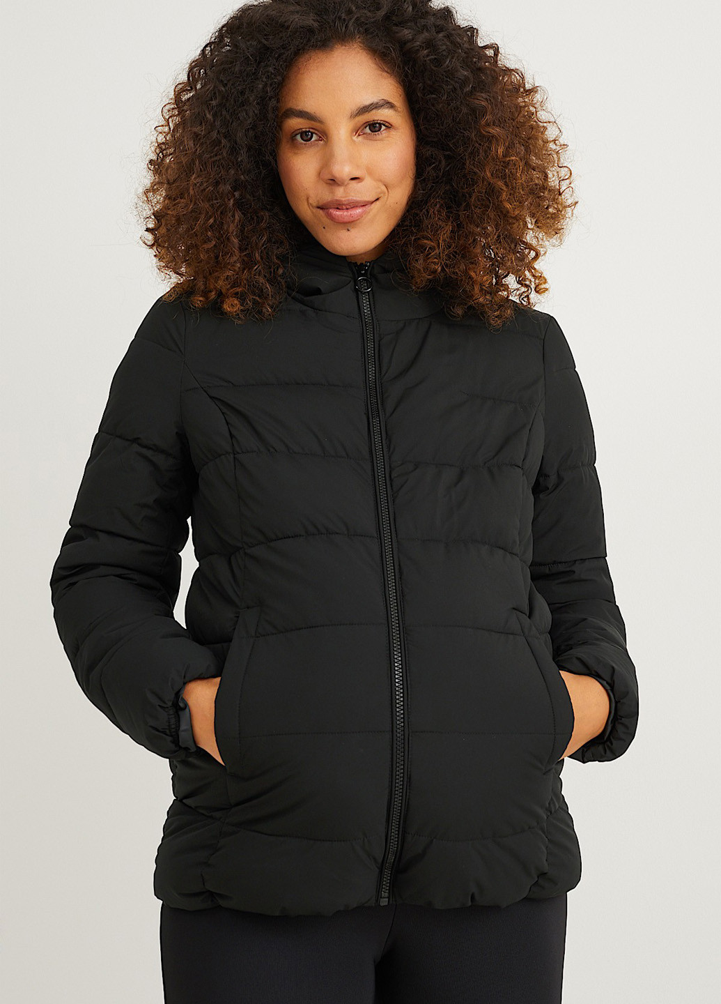 Темно-синя демісезонна куртка для годуючих C&A