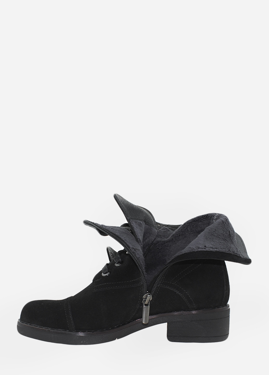 Осенние ботинки rd0900-11 черный Darini из натуральной замши