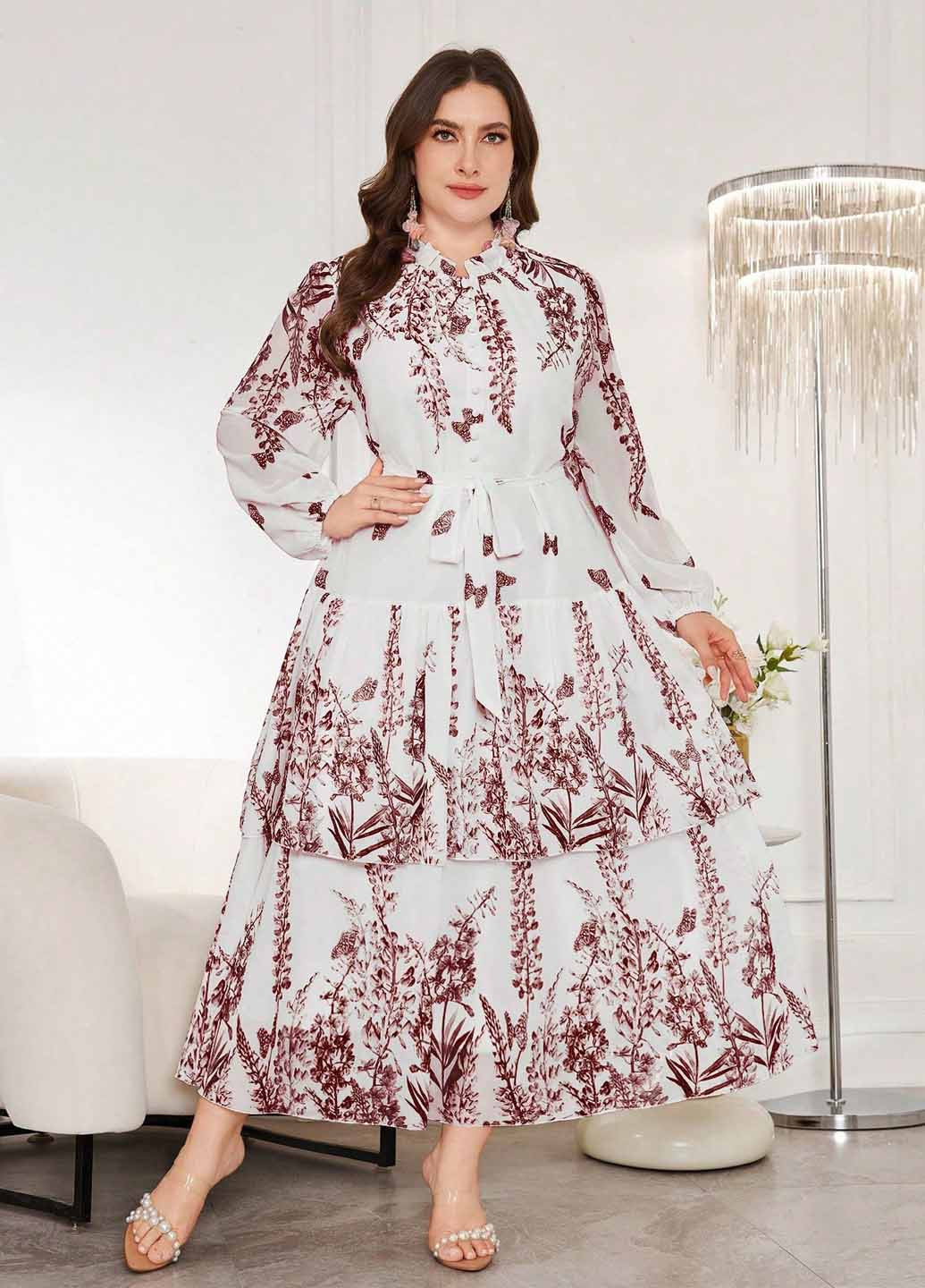 Бордова кежуал сукня SHEIN метелики