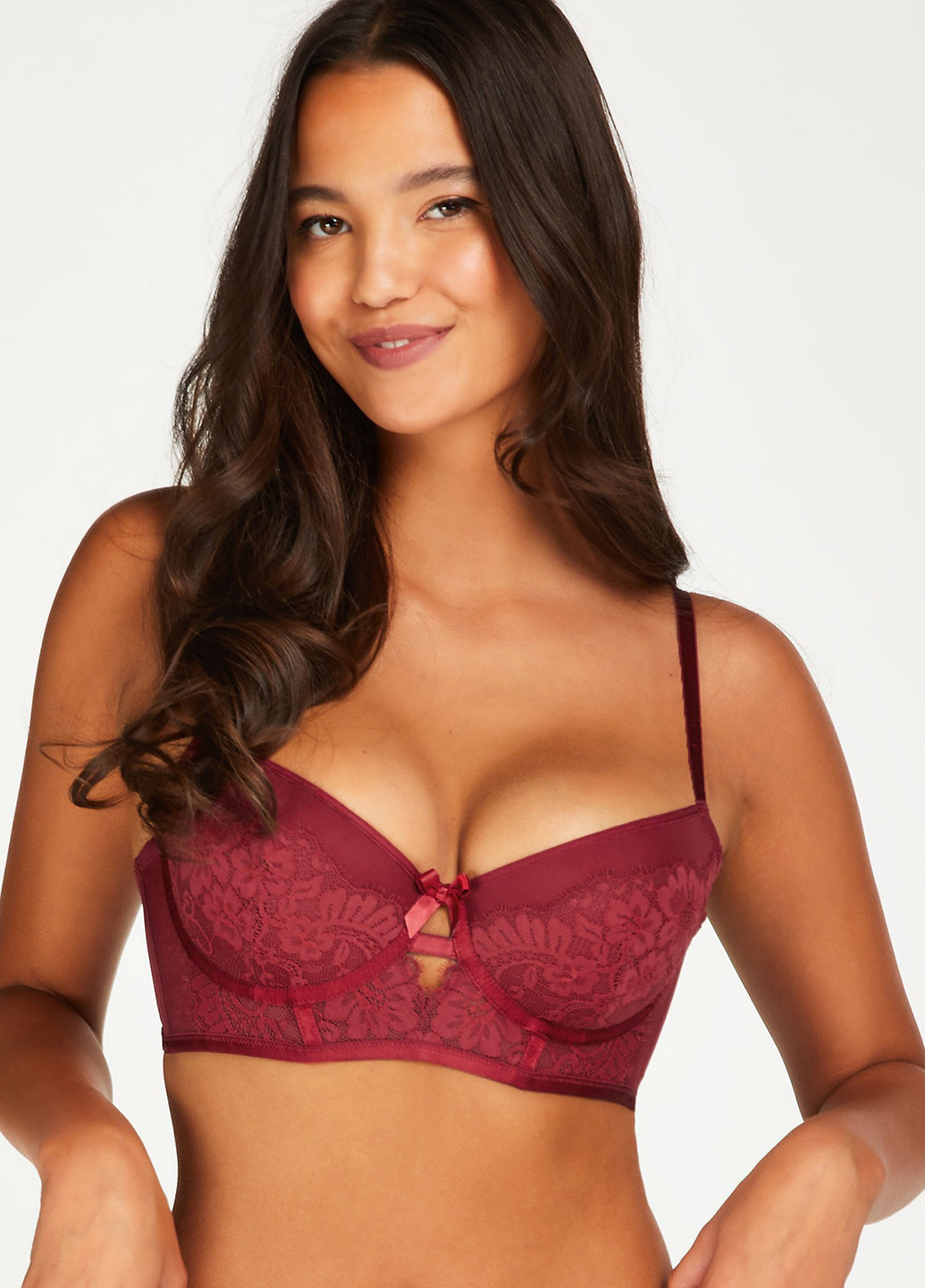 Червоний корбей бюстгальтер Hunkemoller з кісточками поліамід