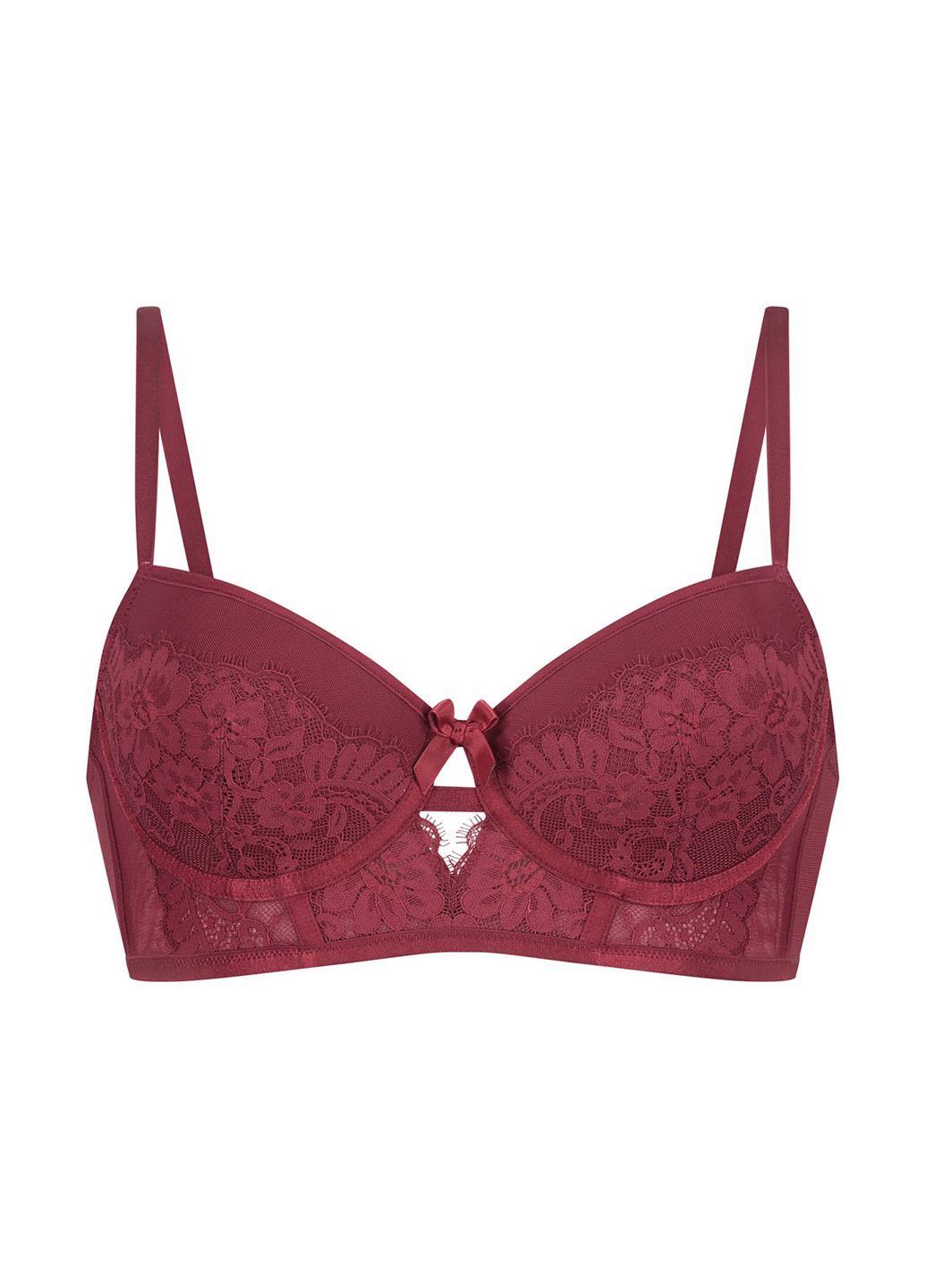 Червоний корбей бюстгальтер Hunkemoller з кісточками поліамід