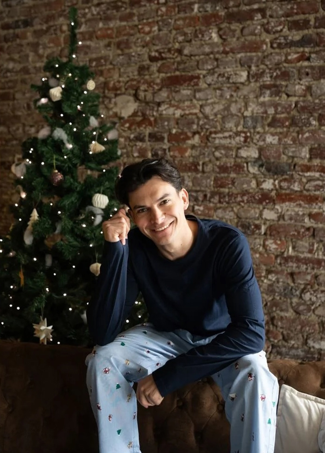 Піжама (лонгслів, штани) Happy Shorts (365761858)