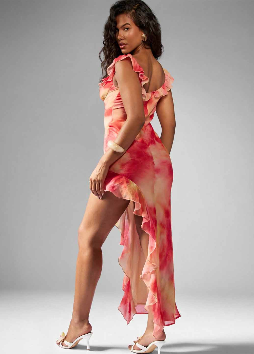 Комбінована вечірня сукня SHEIN тай-дай