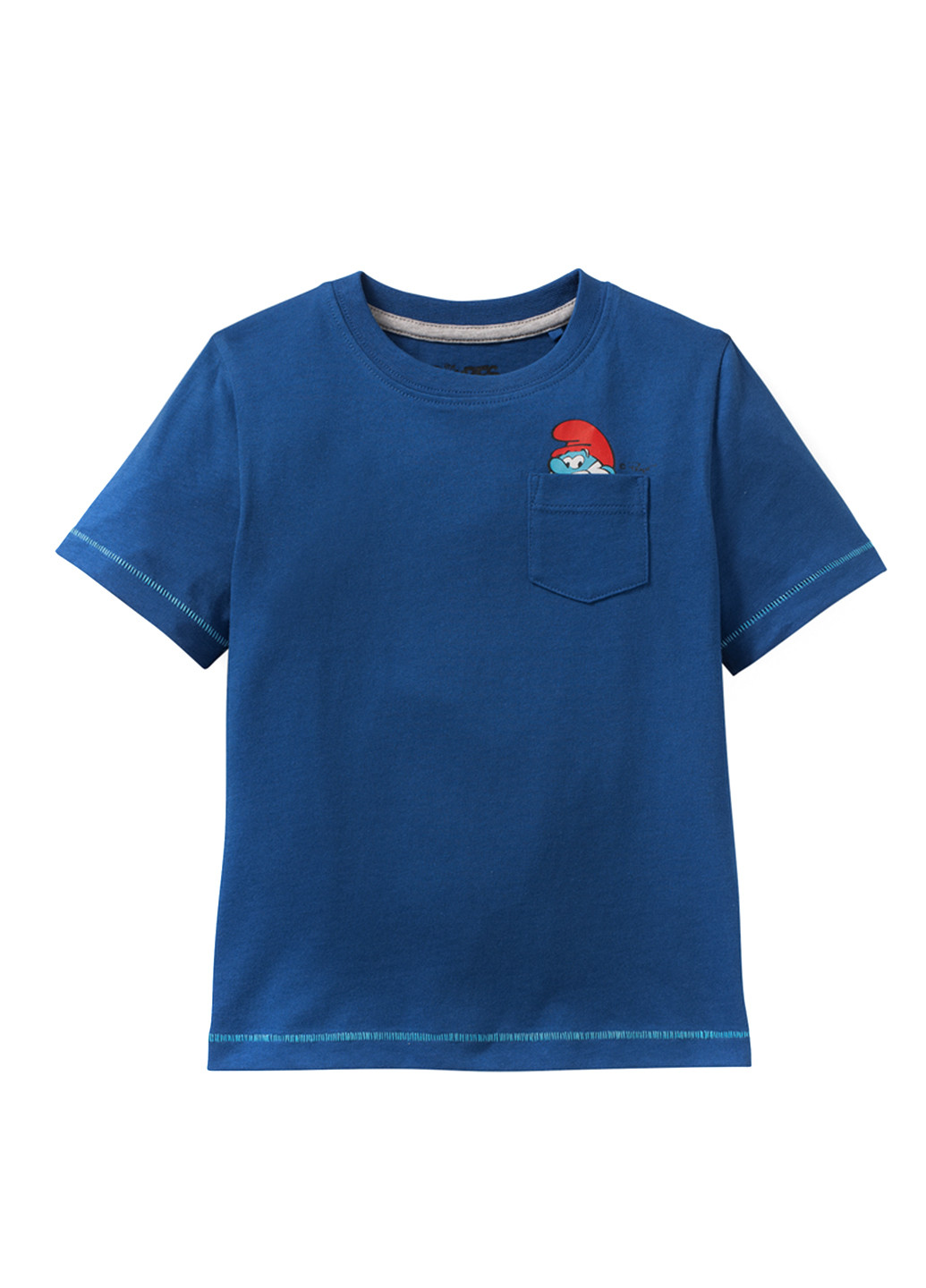 Темно-синяя летняя футболка The Smurfs