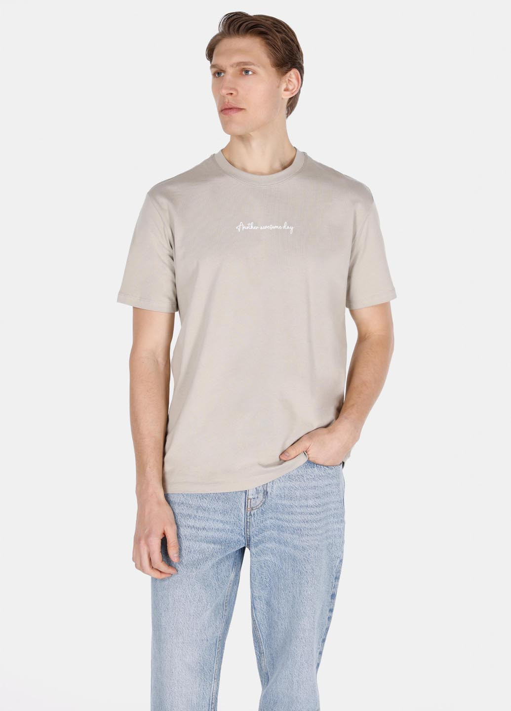 Бежевая футболка Colin's