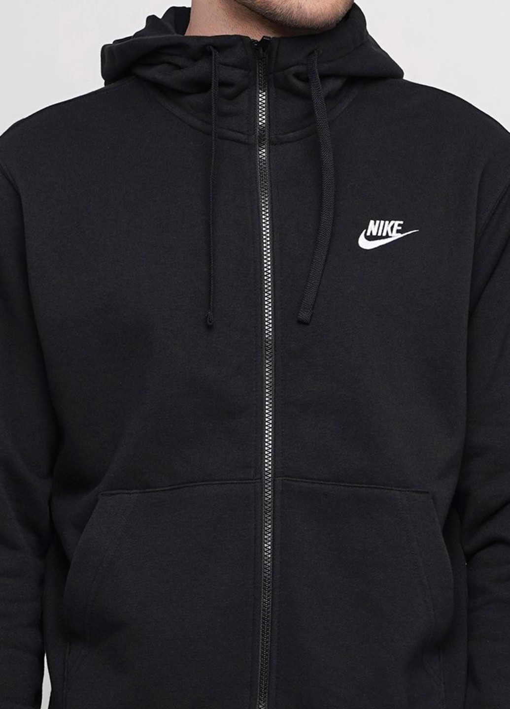 Толстовка Nike m nsw club hoodie fz ft (184208689)
