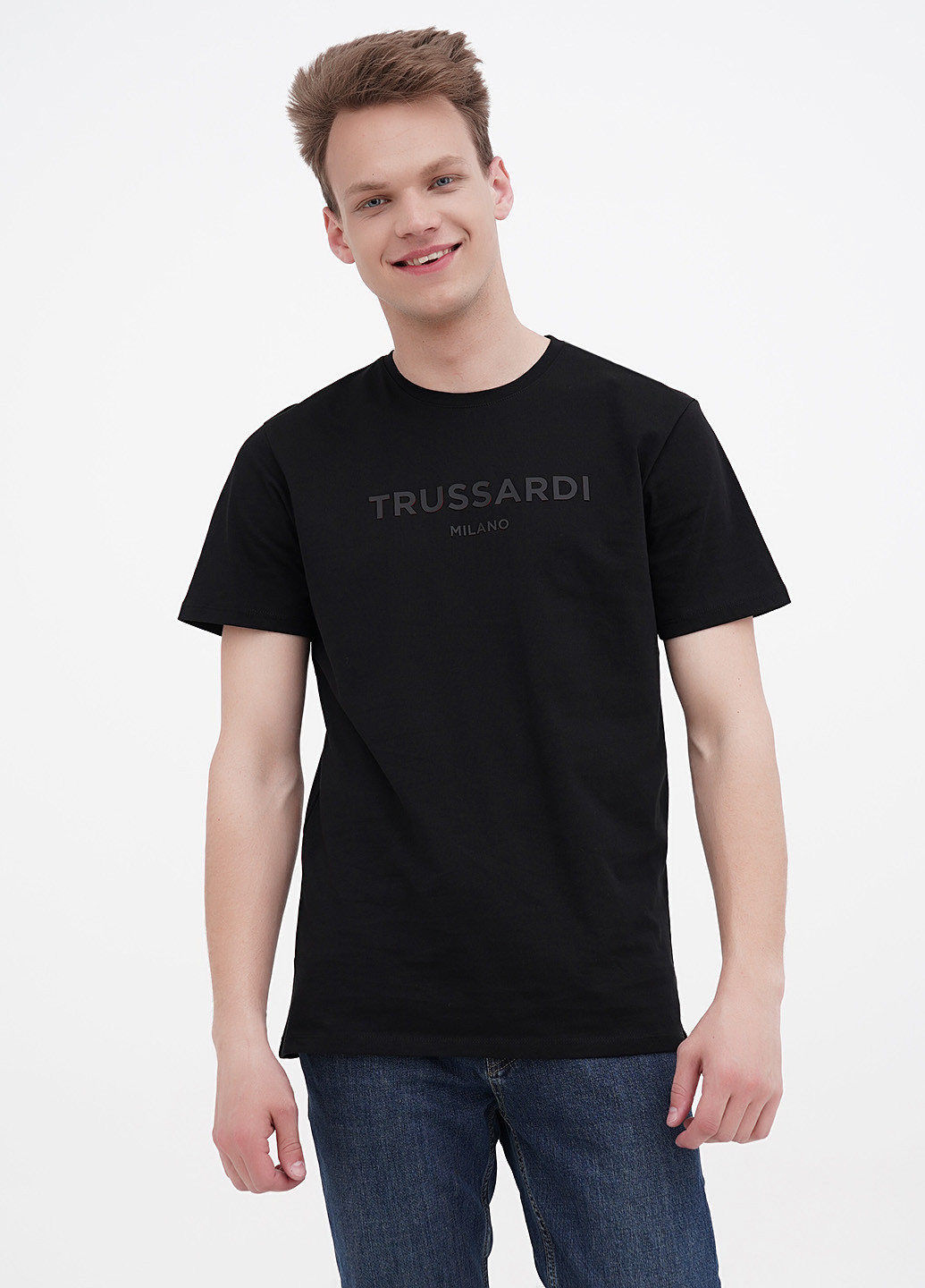Чорна футболка Trussardi