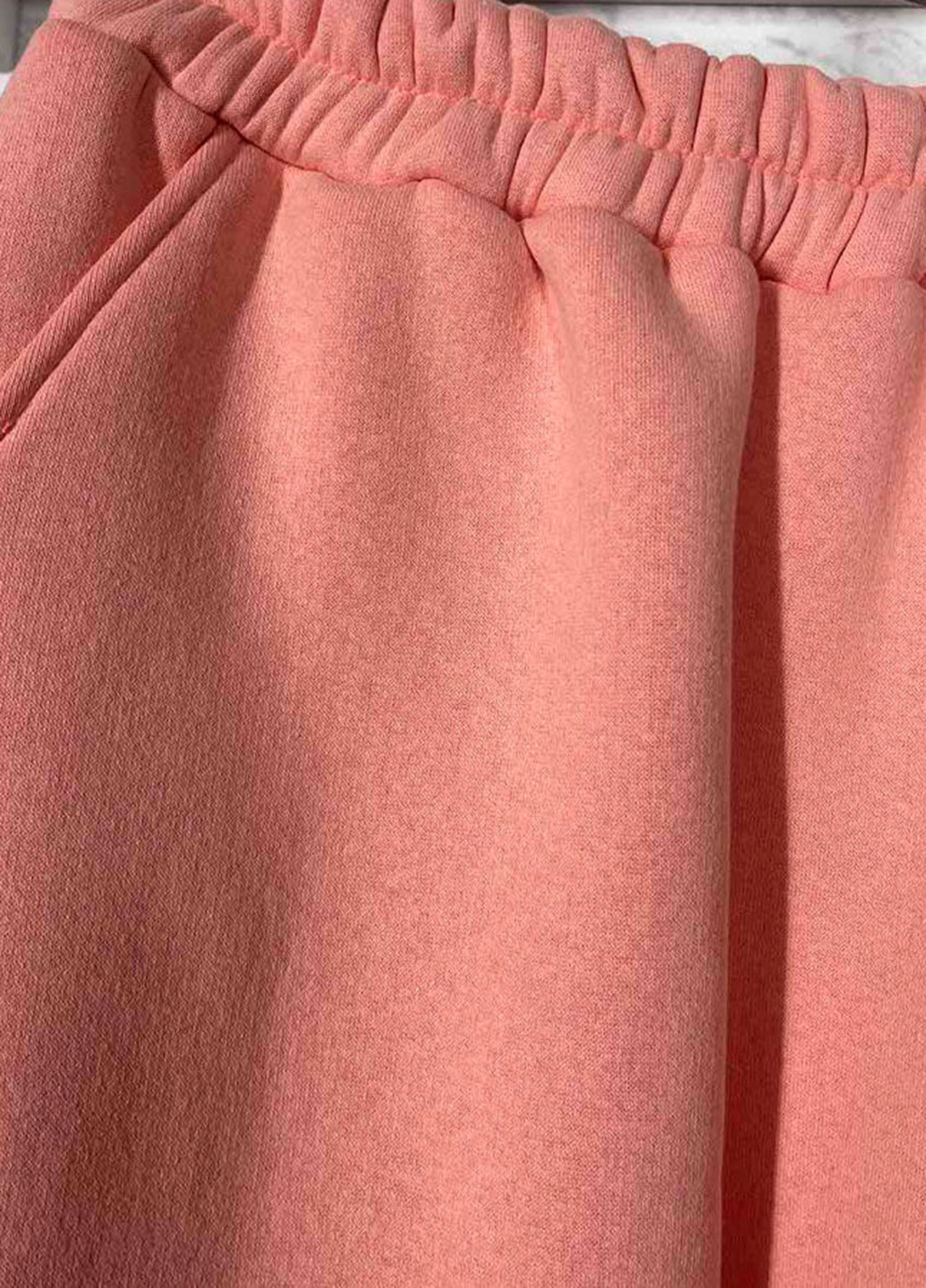 Спортивный костюм (худи, брюки) Blanka однотонный розовый хлопок, трикотаж