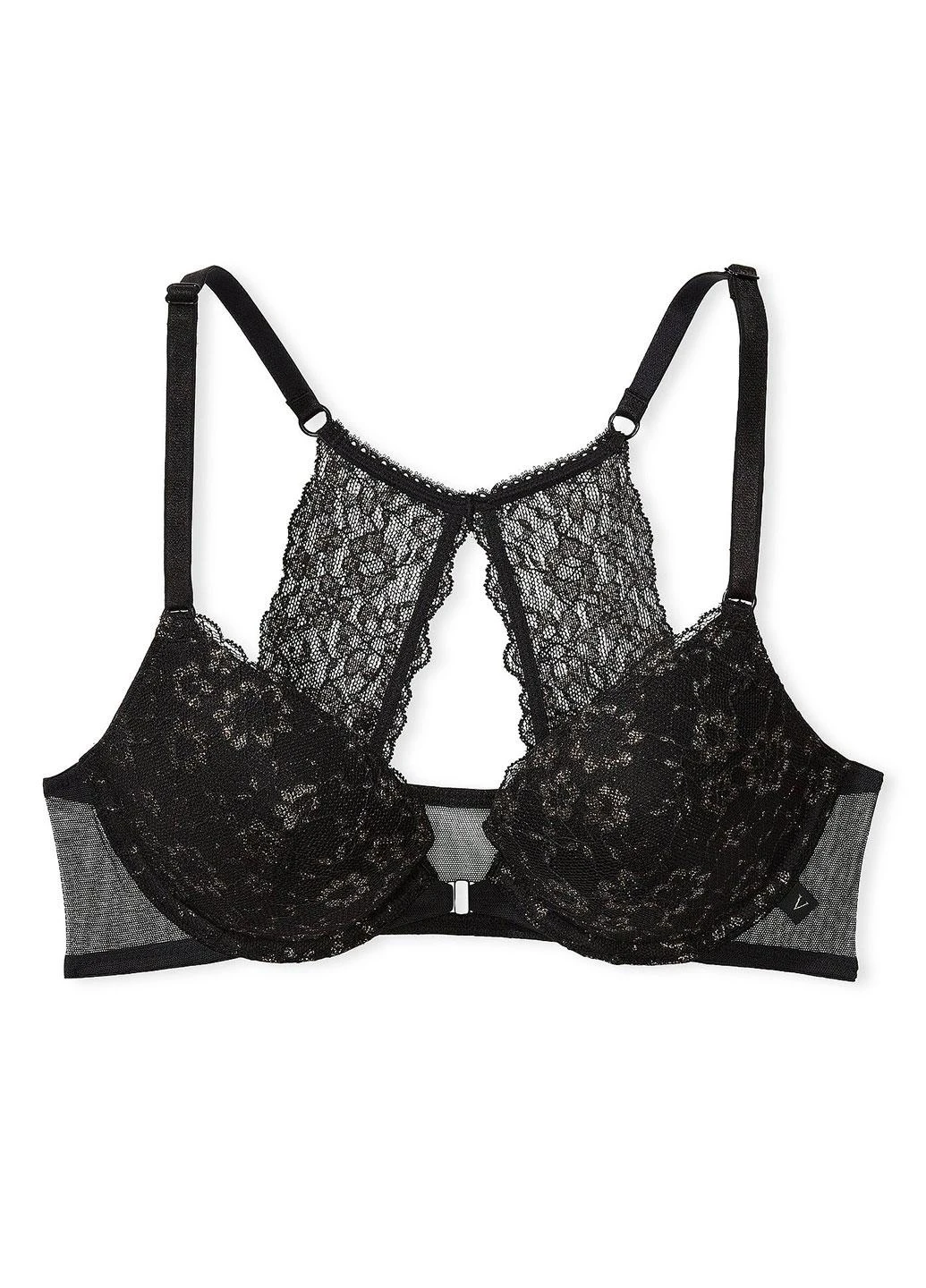 Чорний демісезонний комплект (бюстгальтер, трусики) Victoria's Secret
