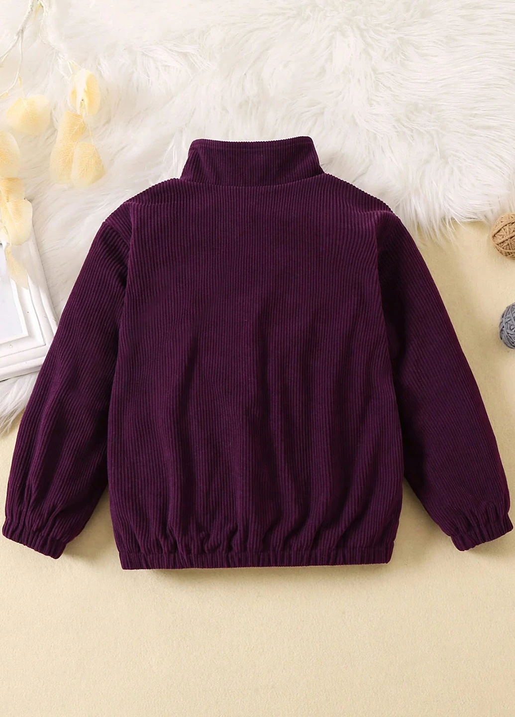 Сливовая демисезонная куртка SHEIN