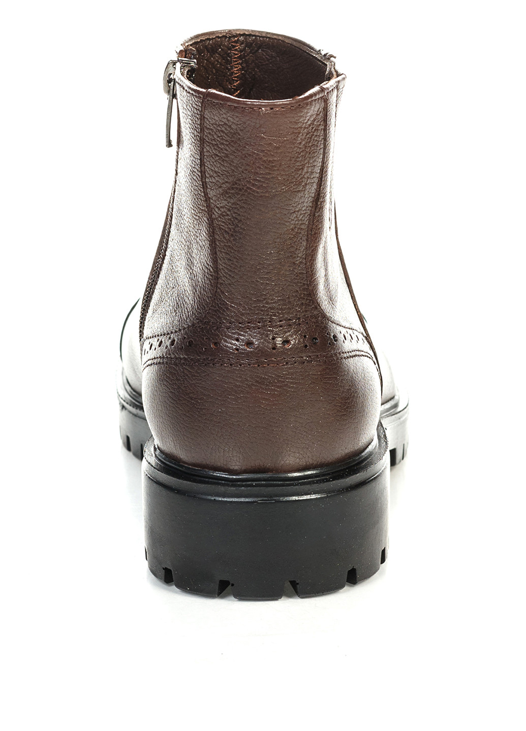 Темно-коричневые осенние ботинки броги Nube