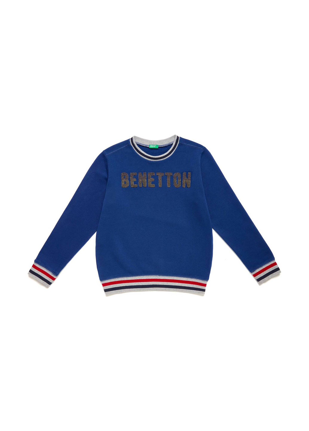 United Colors of Benetton свитшот логотип синий кэжуал