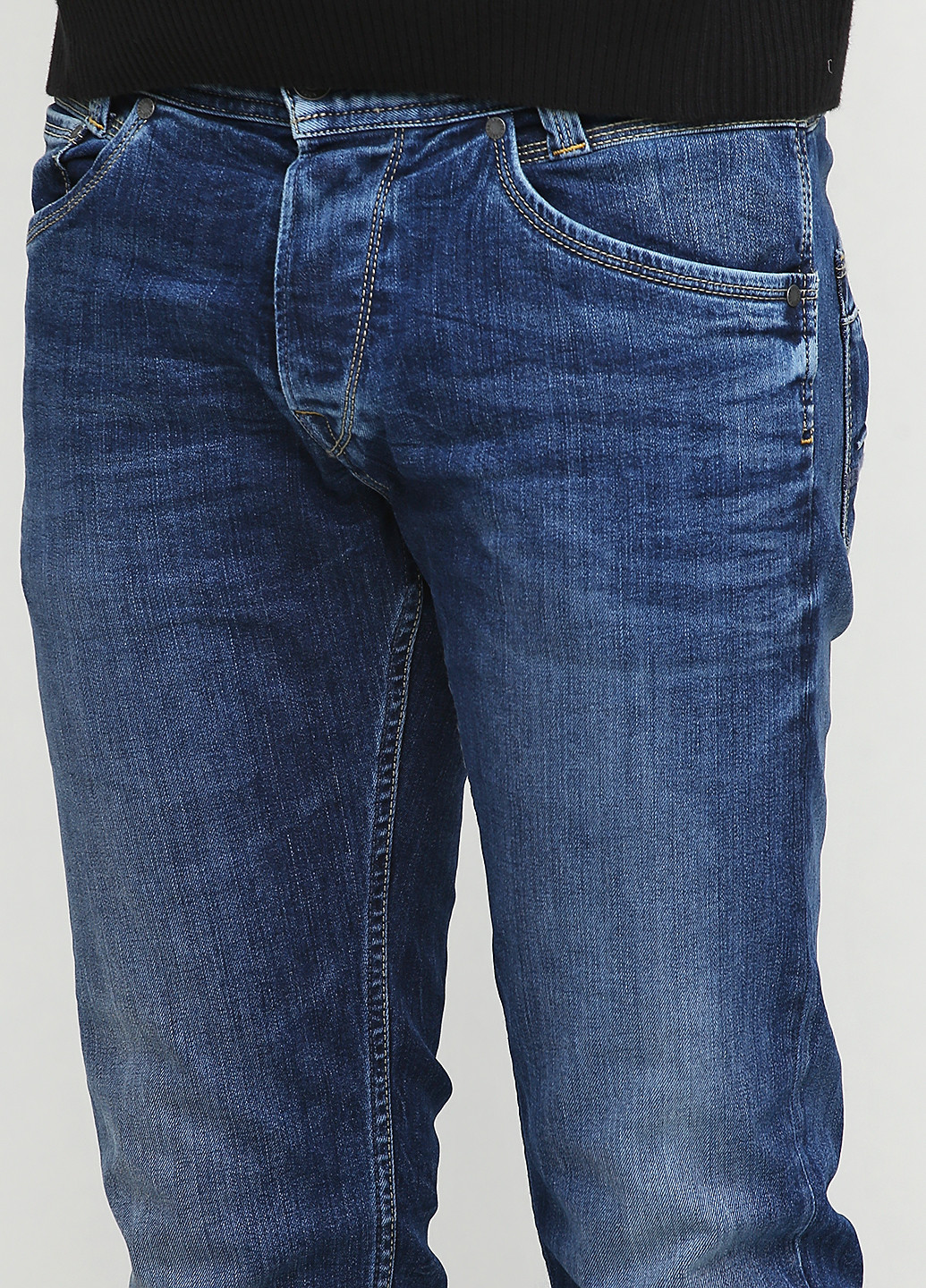Темно-синие демисезонные слим джинсы Pepe Jeans
